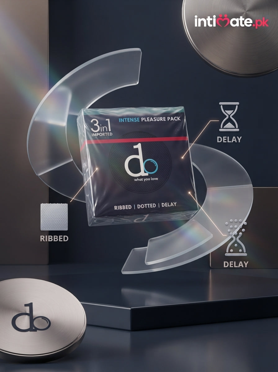 DO 3-in-1 Condoms – Dotted, Ribbed & Delay Condoms in Pakistan | intimate.pk