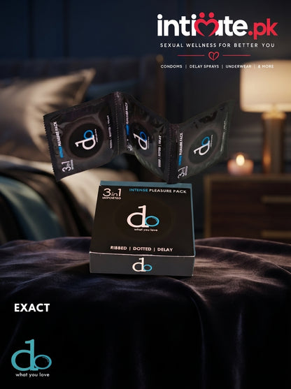 DO 3-in-1 Condoms – Dotted, Ribbed & Delay Condoms in Pakistan | intimate.pk