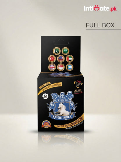 Knight Rider Delay Timing Lubricated Condoms 12pcs | Intimate.pk