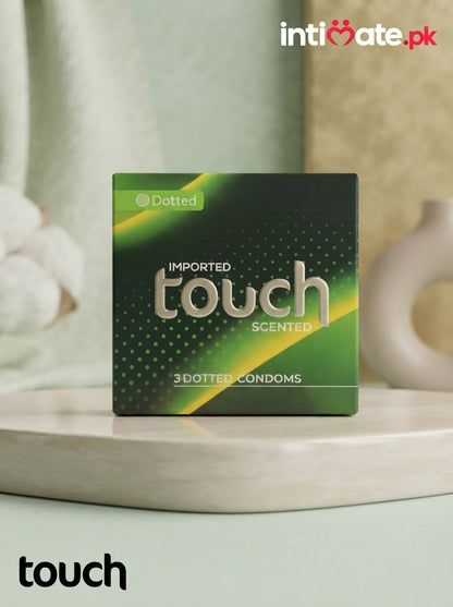Touch Dotted Condoms retail package available online in Pakistan