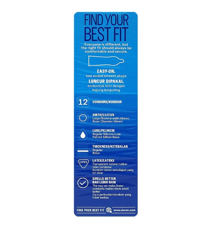 Durex Comfort XL Easy-On Condoms – 12 Pack | by Online in Pakistan from intimate.pk