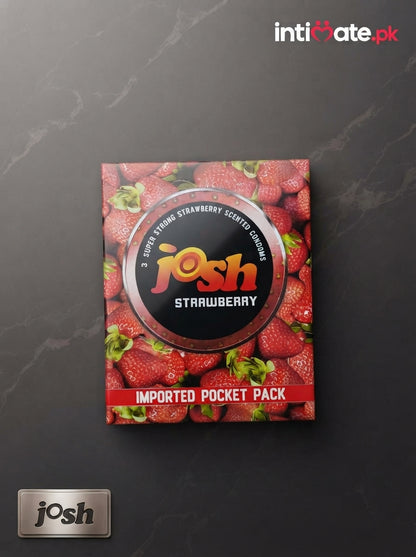Josh Strawberry Flavored Condoms with Awesome Fragrance Buy Online