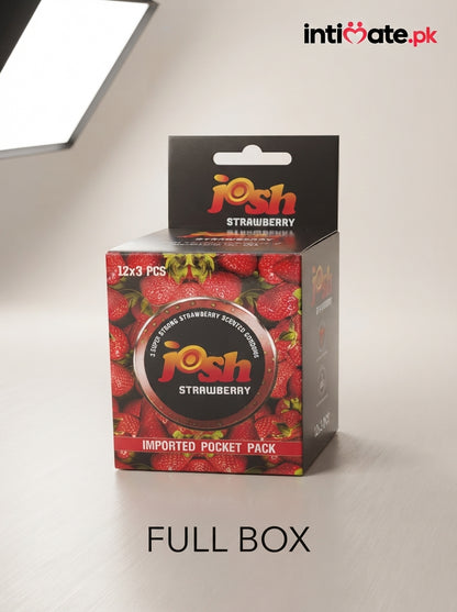 Josh Strawberry Flavored Condoms with Awesome Fragrance Buy Online