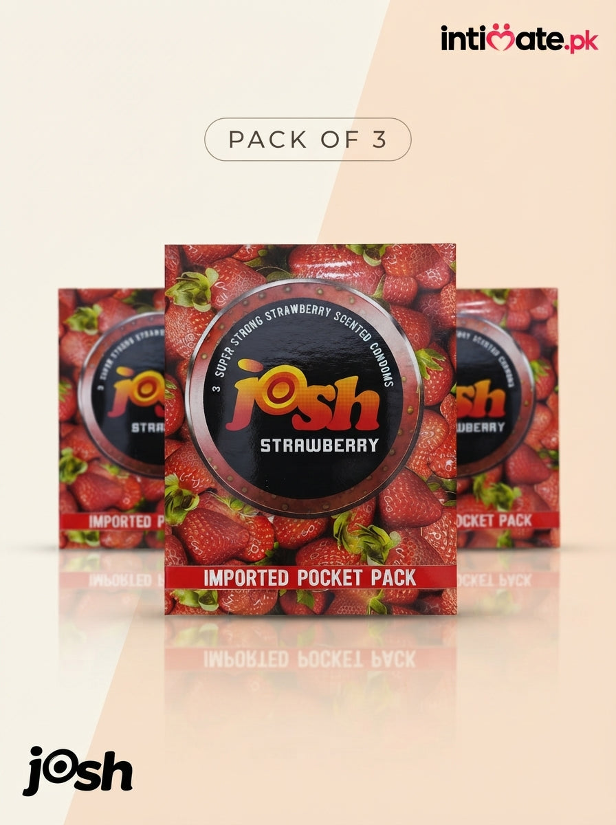 Josh Strawberry Flavored Condoms with Awesome Fragrance Buy Online