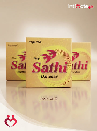 Dotted texture of the Sathi Danedar condom