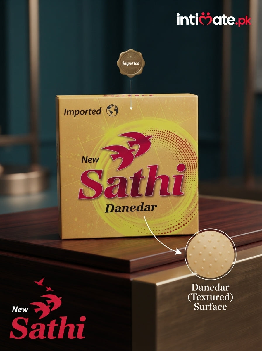 Dotted texture of the Sathi Danedar condom