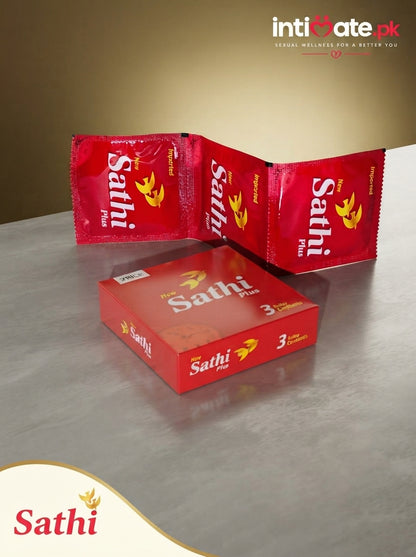 Sathi Plus Condoms available at intimate.pk