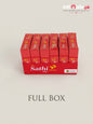 Delay lubricant information shown on the Sathi Plus condom package